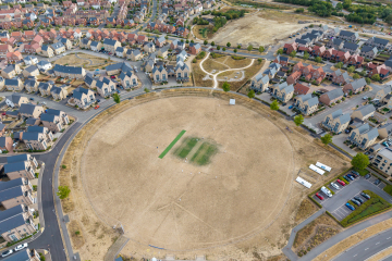 The cricket pitch
