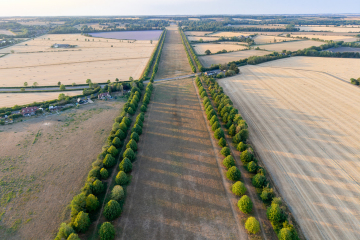 Looking north